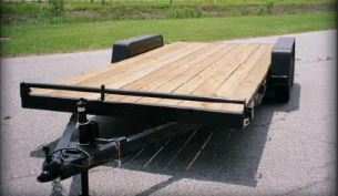 Car hauler built from our car hauler trailer plans